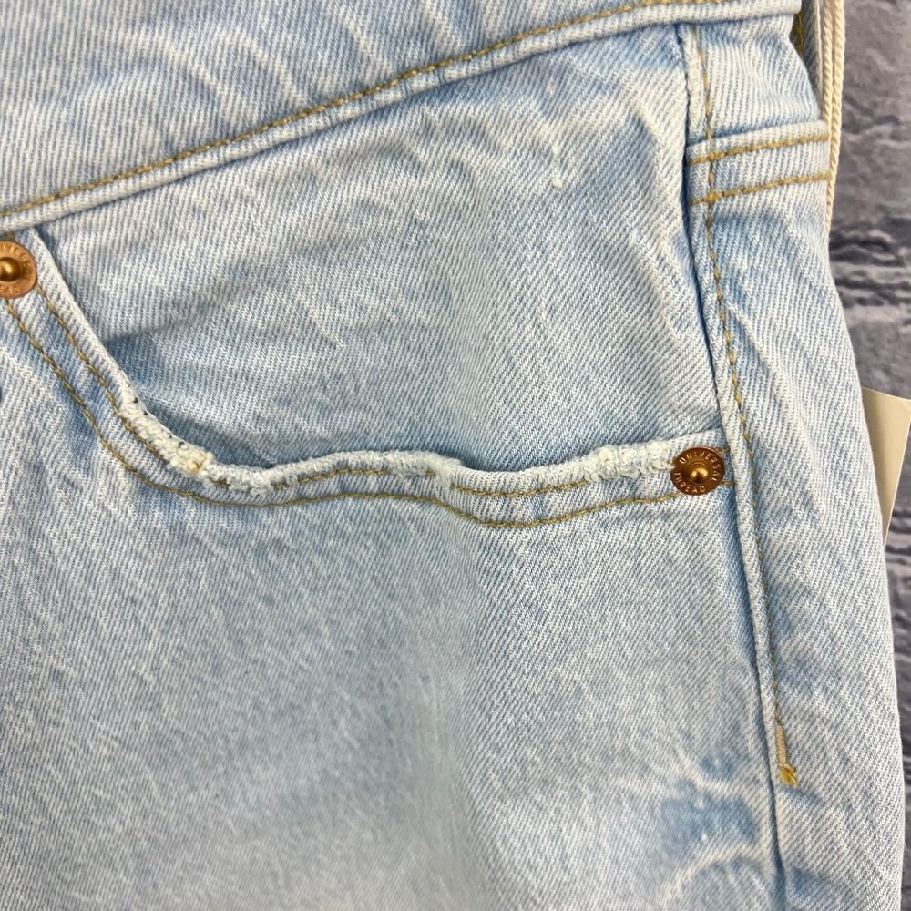 Universal Thread Vintage Straight Stretch Button Fly Jeans Size 14 Ankle Length - Picture 7 of 13